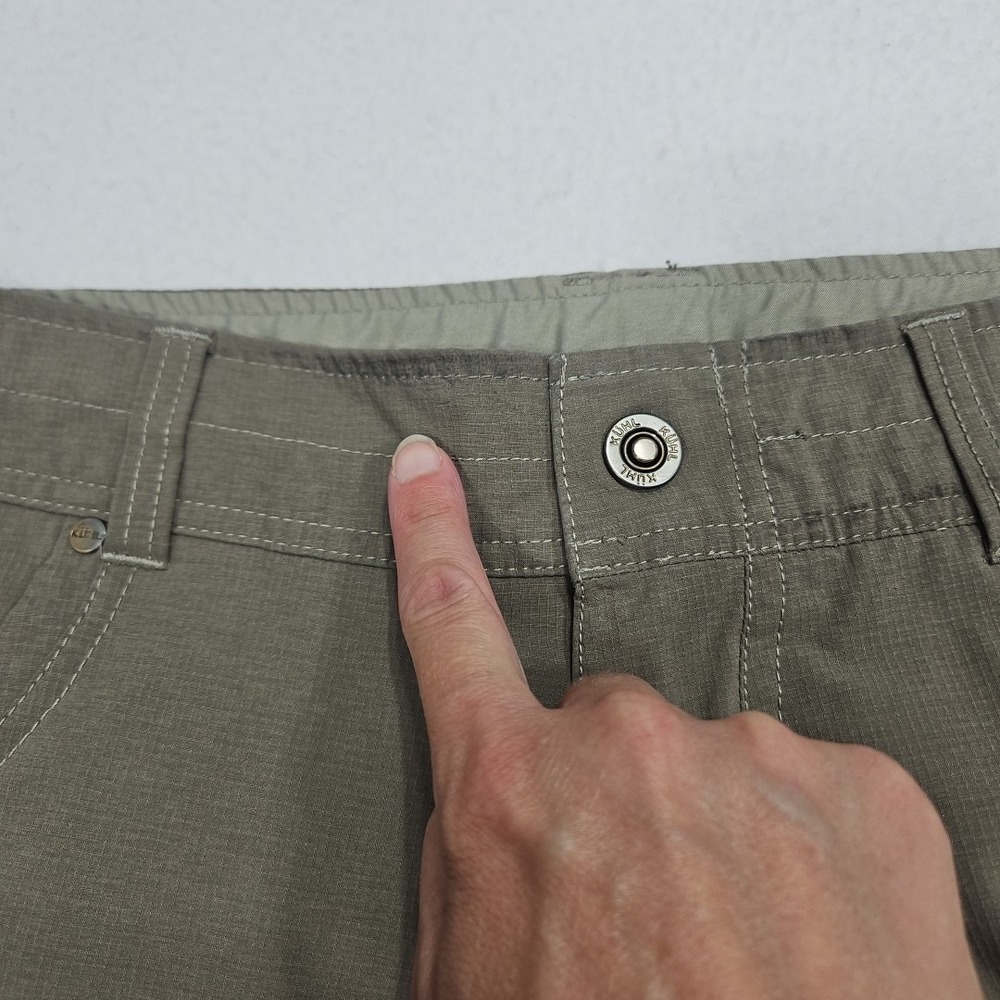 Kuhl Silencr Mens Size‎ 36 Cargo Shorts Brown Khaki Gray Ripstop Stretch Hiking - Picture 3 of 13